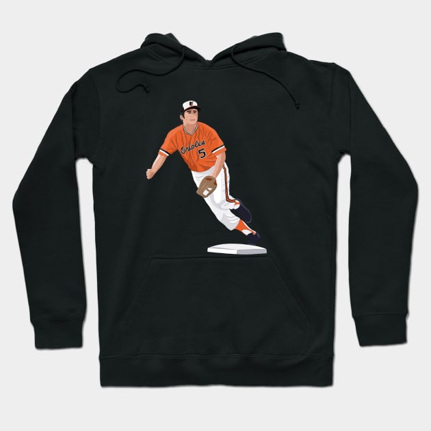 Brooks Robinson Art Hoodie by mnaperdraws